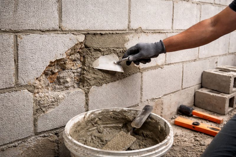 Block Wall Repair in Cary, NC