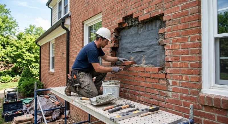 Brick Flatwork Repair in Carrboro, NC