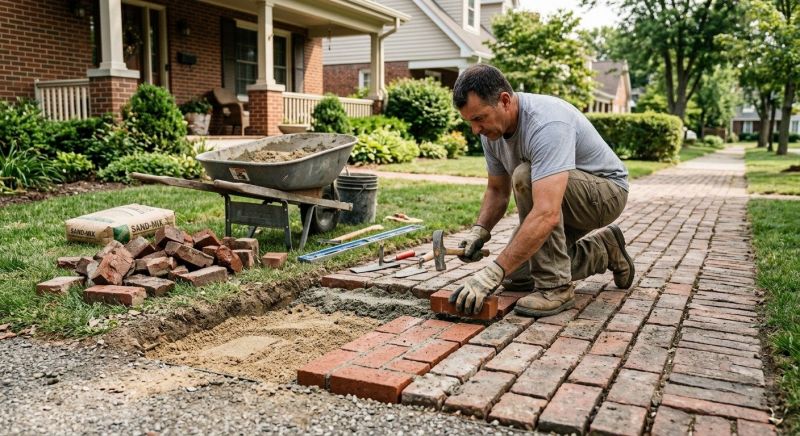 Brick Flatwork Repair in Clayton, NC
