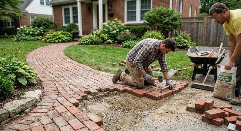 Brick Flatwork Repair in Durham, NC