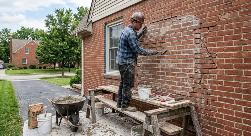 Brick Flatwork Repair in Johnston County, NC