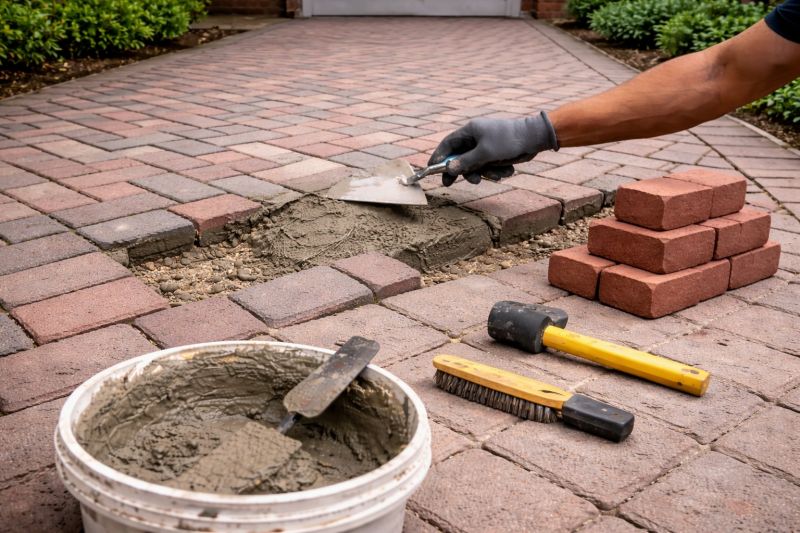 Brick Flatwork Repair in Johnston County, NC
