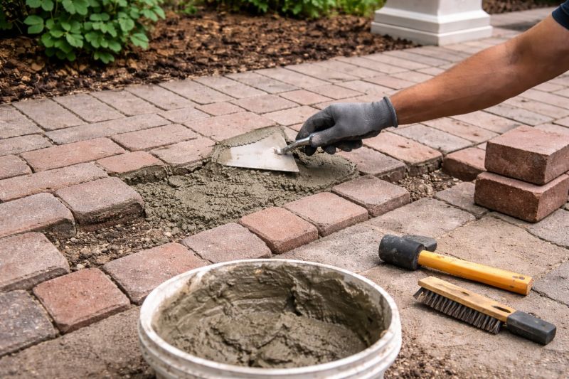 Brick Flatwork Repair in Johnston County, NC