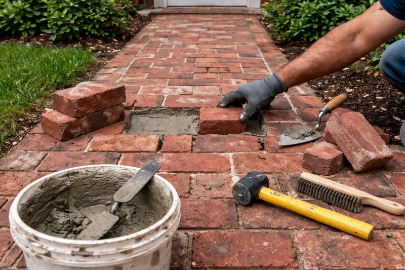 Brick Hardscape Repair in Cary, NC
