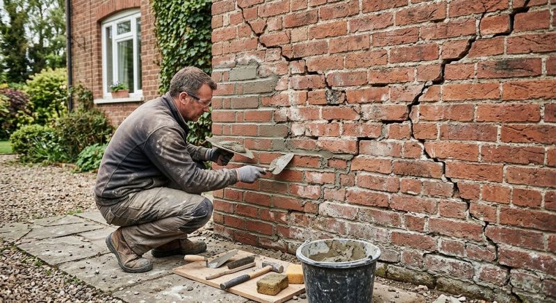 Brick Wall Repair in Apex, NC