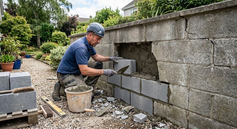 Concrete Block Repair in Pittsboro, NC