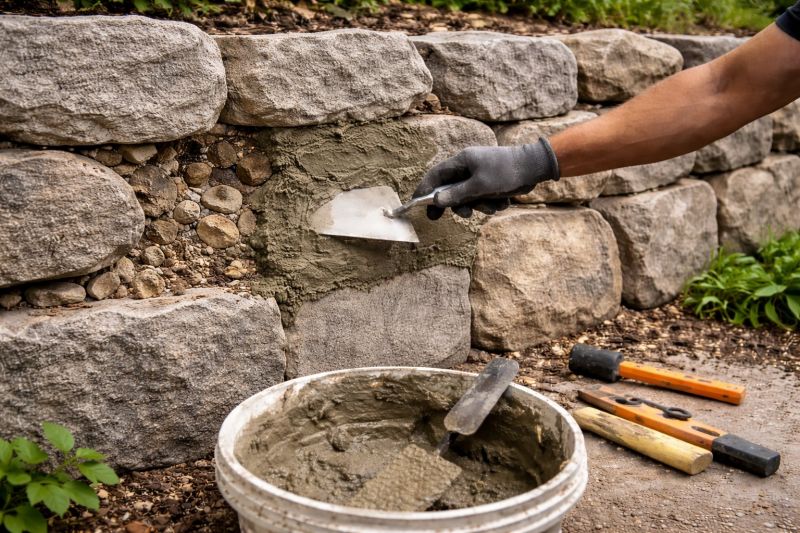 Retaining Wall Repair in Fuquay Varina, NC