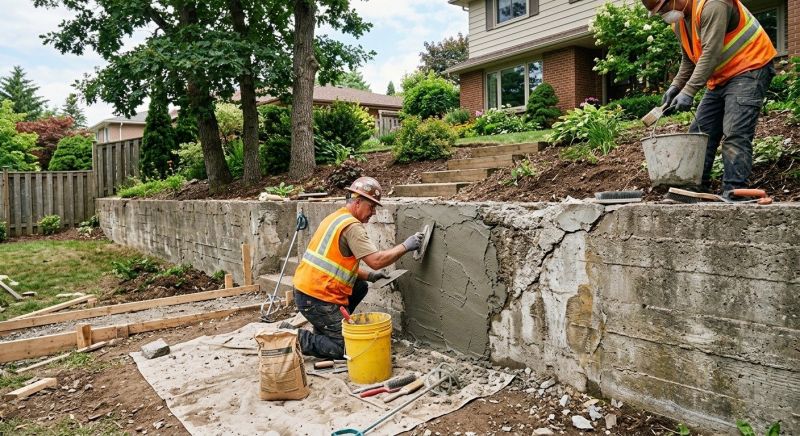 Retaining Wall Repair in Cary, NC