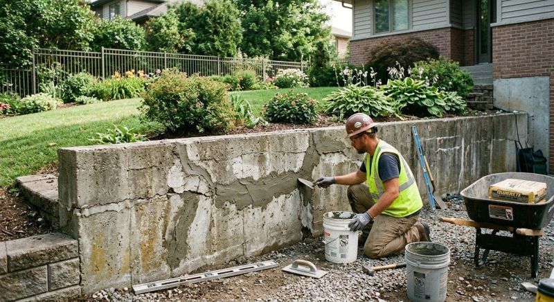 Retaining Wall Repair in Wake County, NC