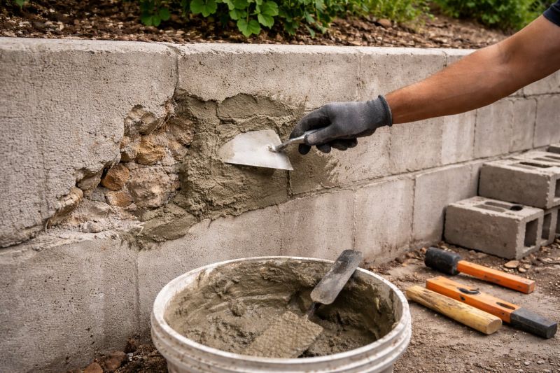Retaining Wall Repair in Wake Forest, NC