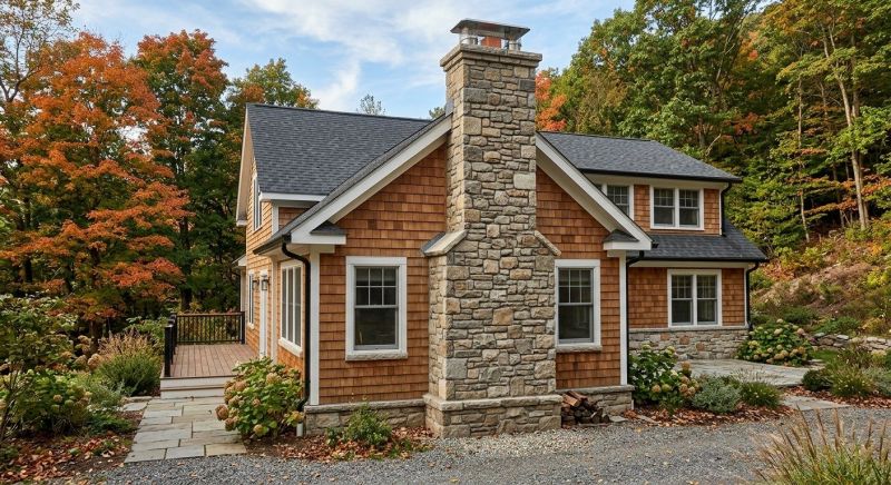 Stone Chimney Installation in Apex, NC