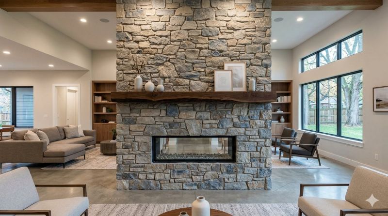 Stone Chimney Installation in Cary, NC