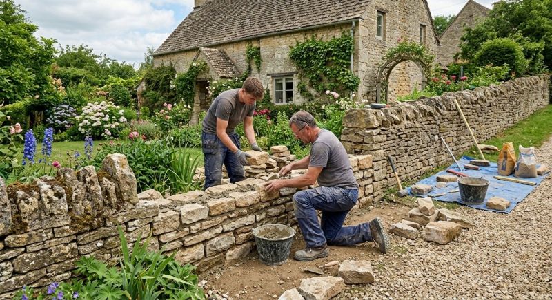 Stone Wall Repair in Knightdale, NC