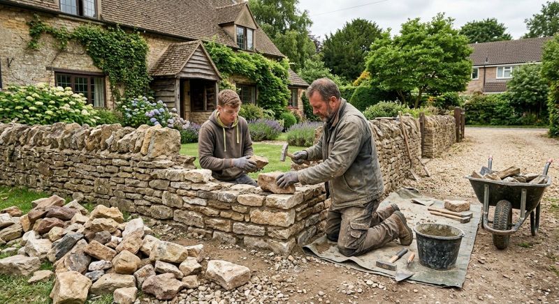 Stone Wall Repair in Orange County, NC